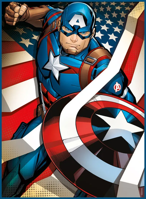 buffalo-games-marvel-captain-america-puzzle-100-teile image 1