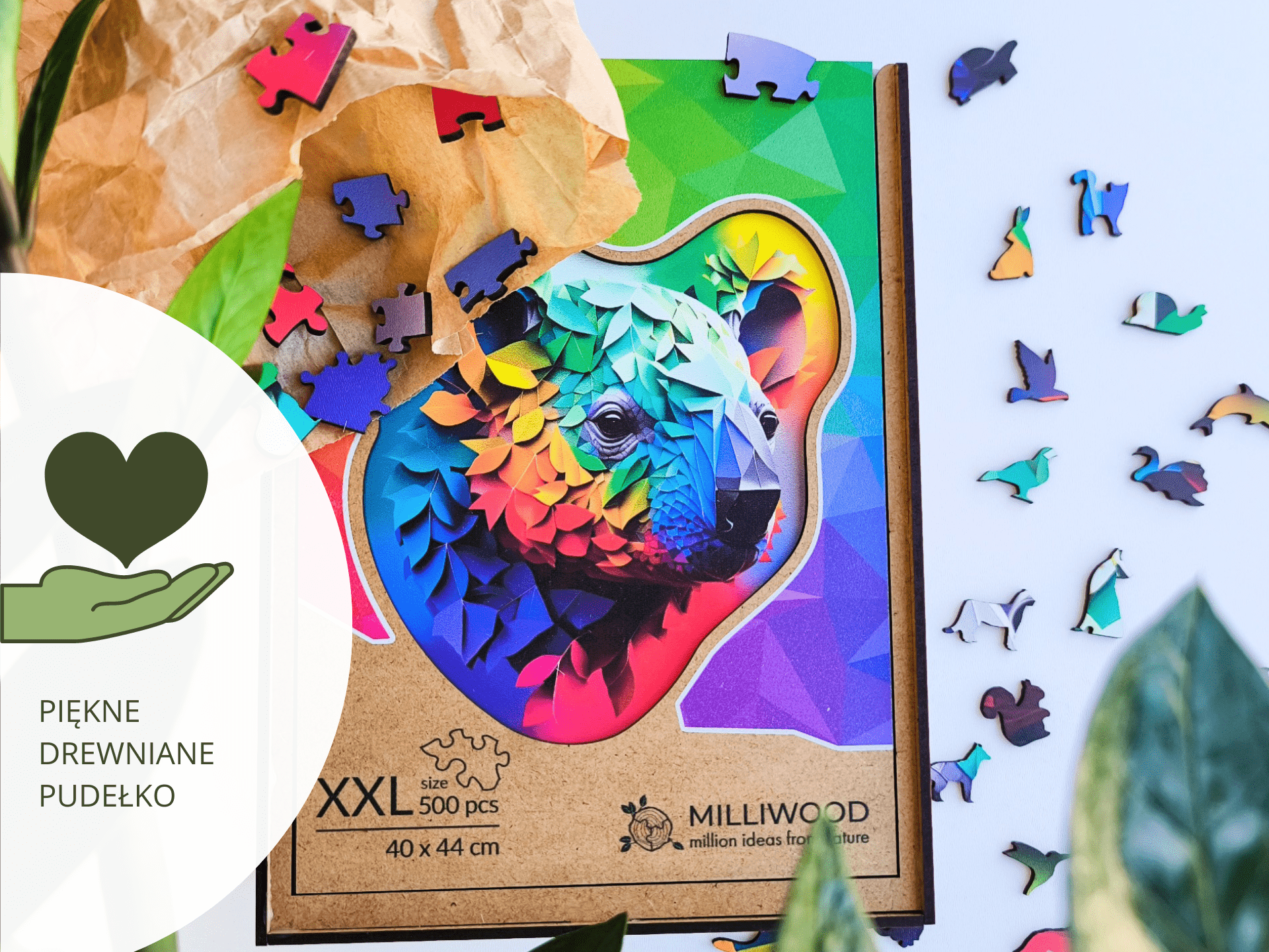 milliwood-alternative-geometry-holzpuzzle-blooming-koala-500-teile image 7