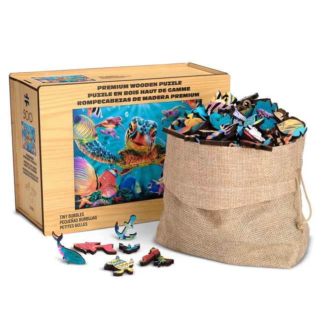 buffalo-games-tiny-bubbles-holzpuzzle-500-teile-whimsy-unterwasser image 1