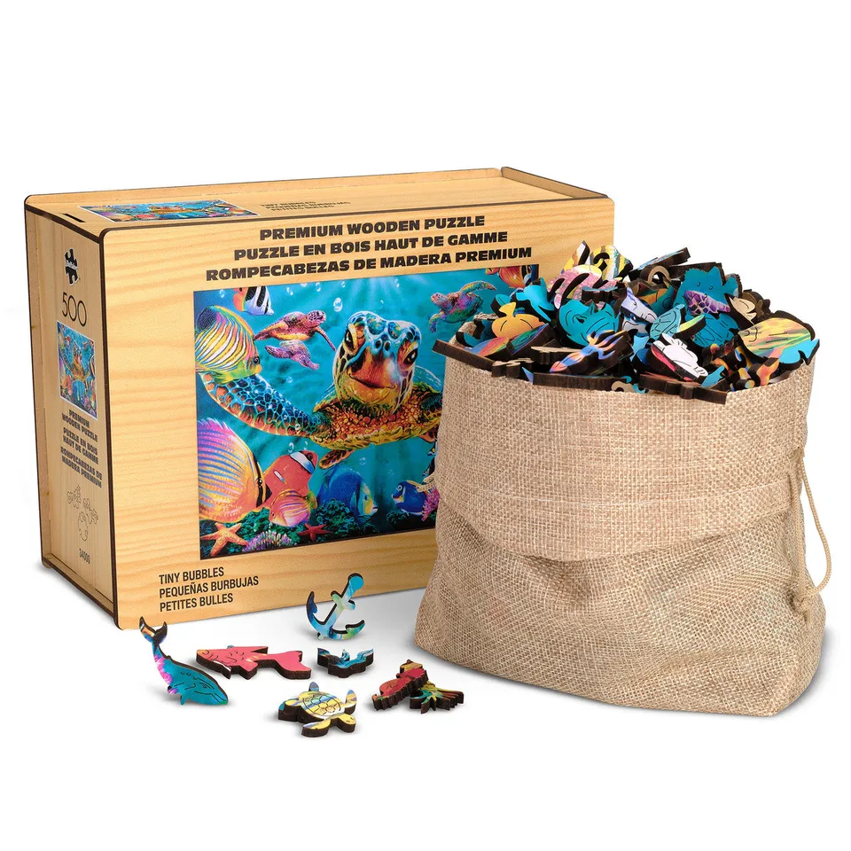 buffalo-games-tiny-bubbles-holzpuzzle-500-teile-whimsy-unterwasser image 1