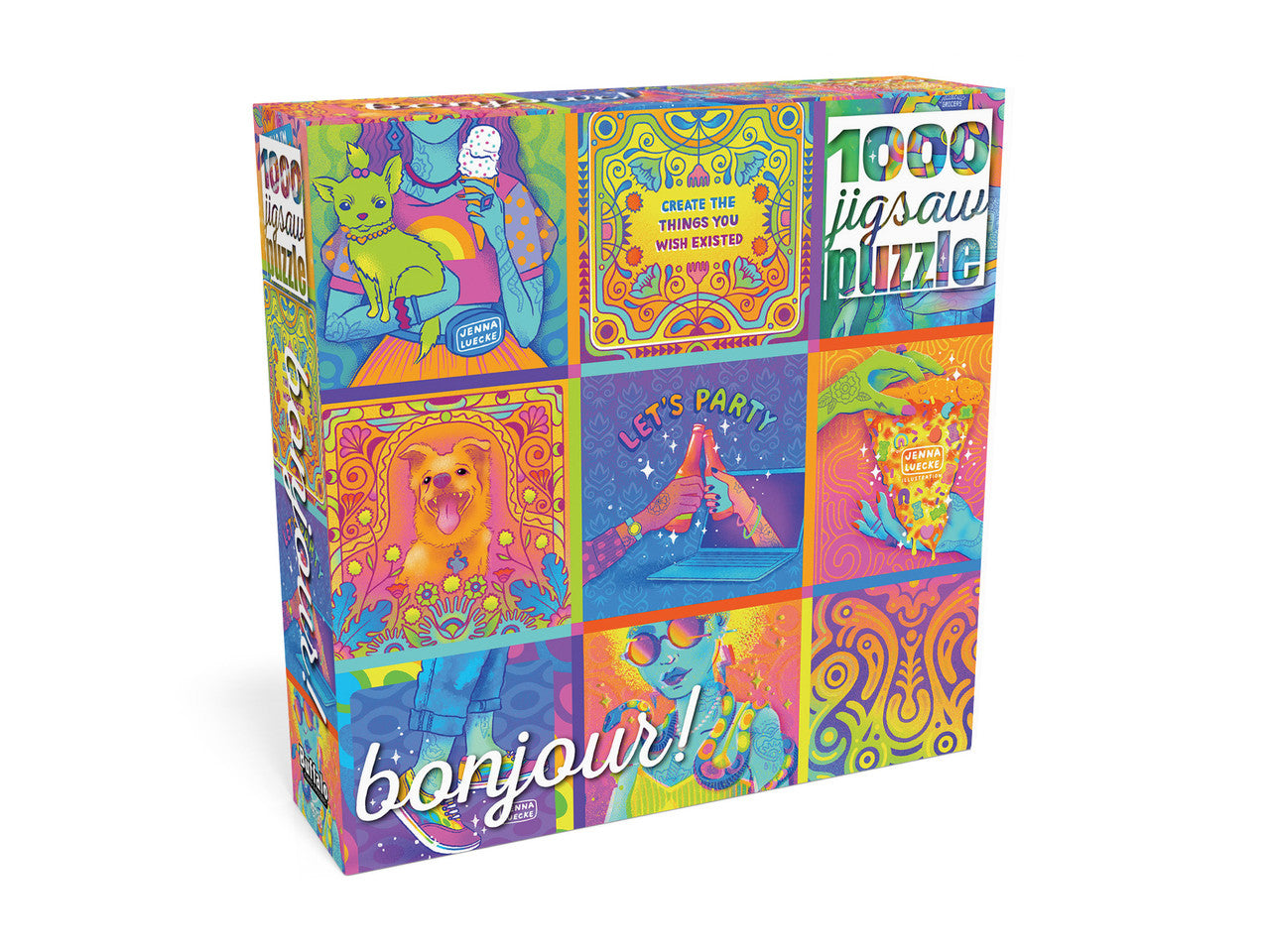 buffalo-games-bonjour-neon-1000-teile-puzzle-collage image 3