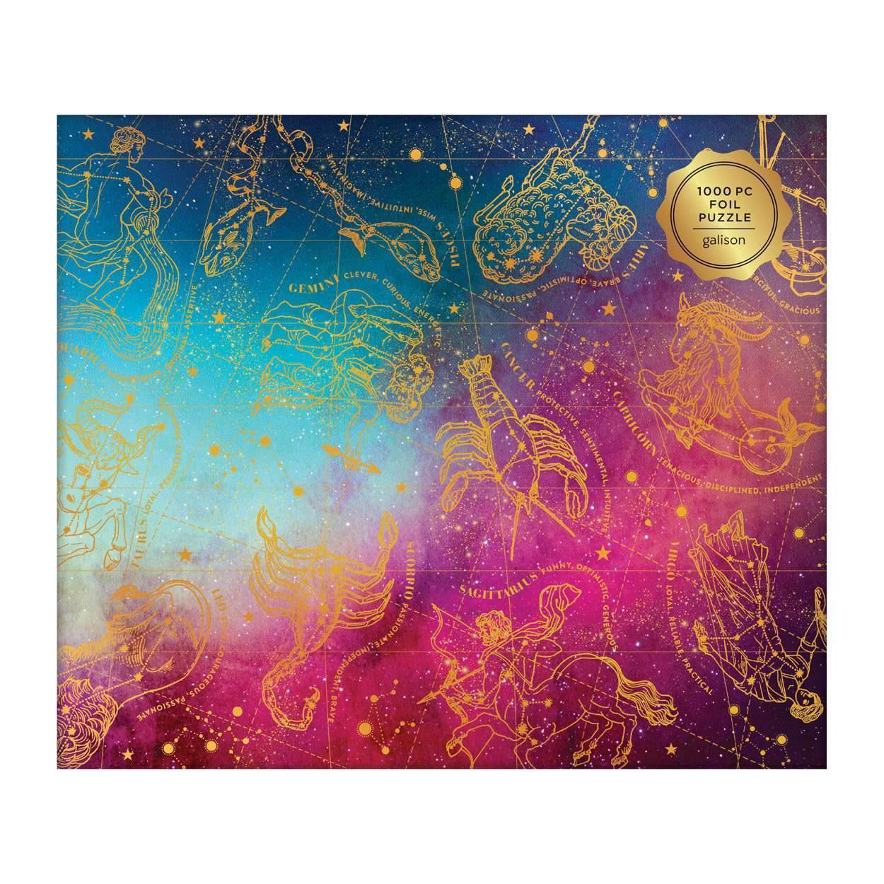galison-cosmos-astrology-foil-puzzle-1000-teile-sternzeichen image 2