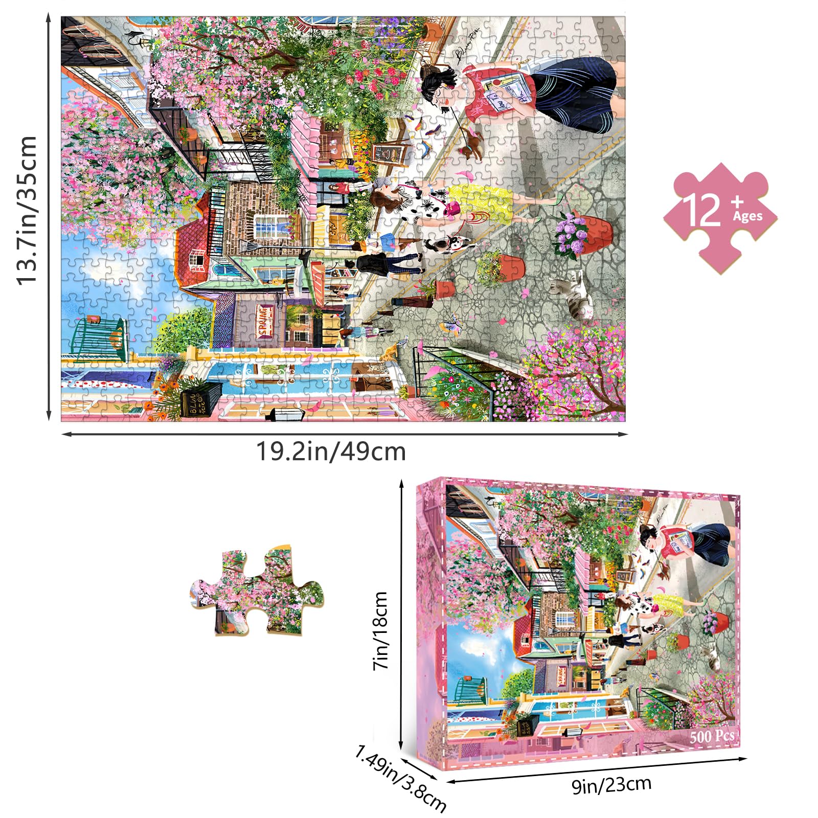 huadada-fr-hlingsbrise-gasse-500-teile-puzzle image 5