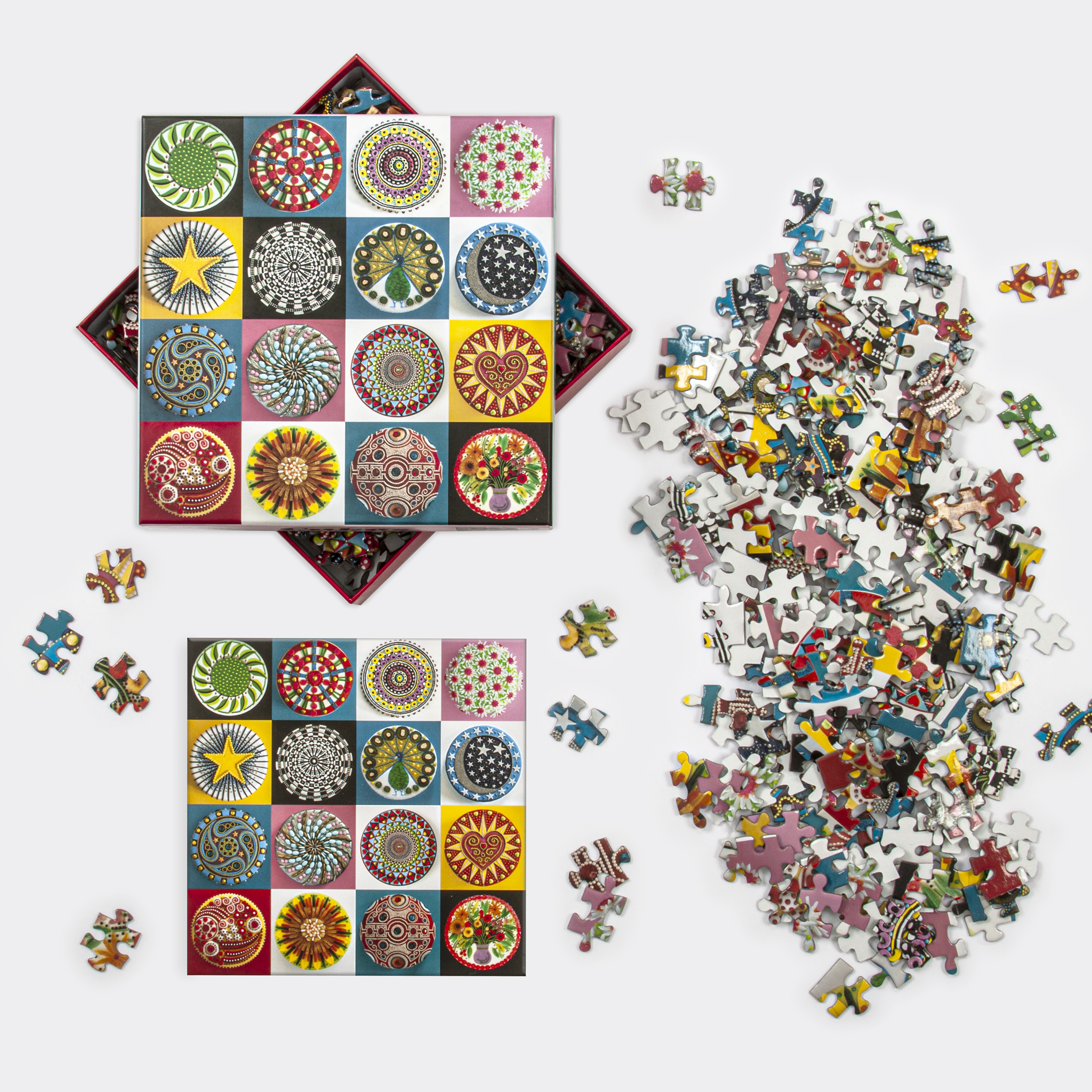 galison-cakes-500-teile-puzzle-kuchen-mit-goldfolie image 3