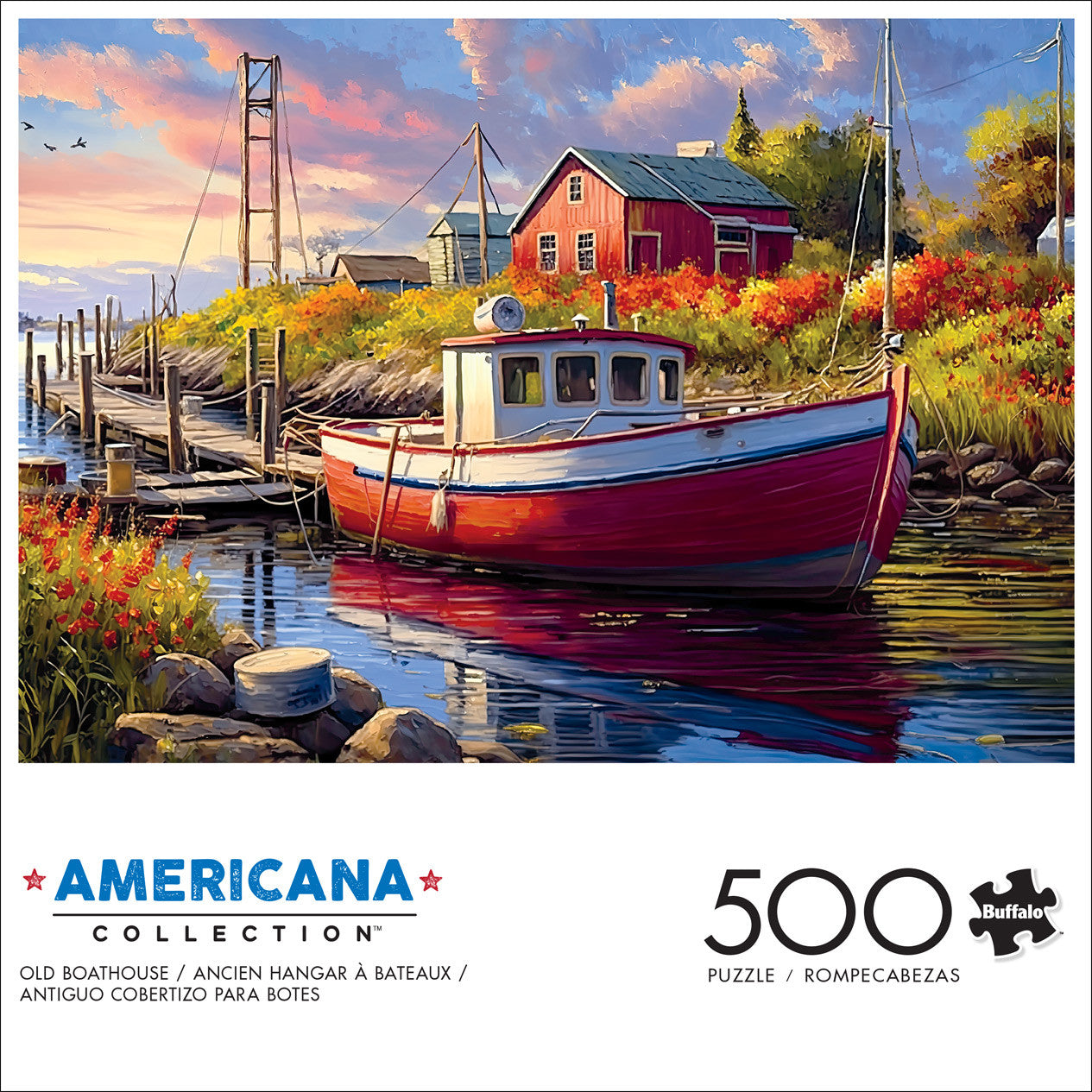 buffalo-games-americana-old-boathouse-puzzle-500-teile-bootshaus image 2