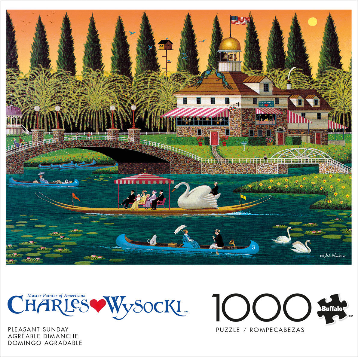buffalo-games-wysocki-pleasant-sunday-puzzle-1000-teile-boot image 2