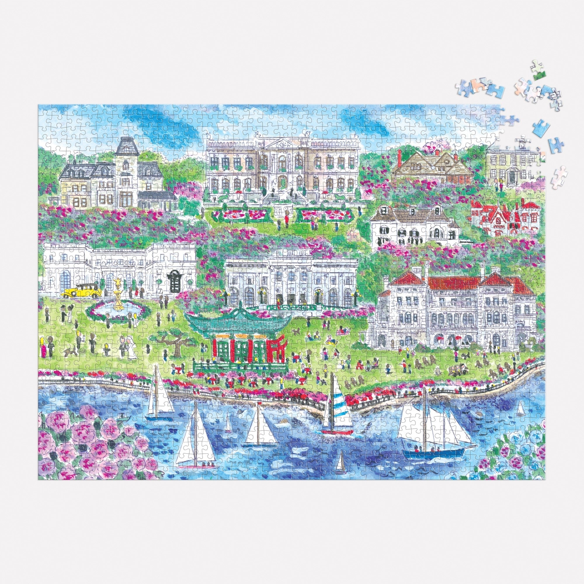 galison-newport-mansions-1000-teile-puzzle-sommer image 4