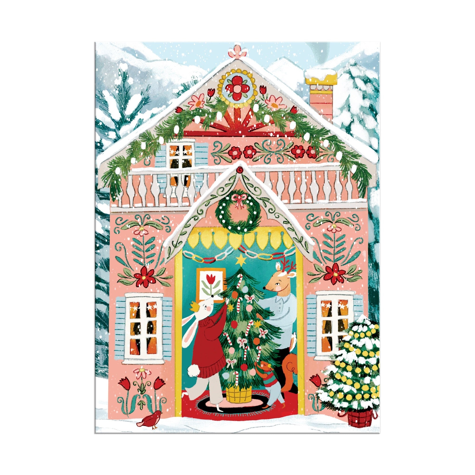 galison-swiss-chalet-130-teile-puzzle-weihnachts-ornament image 4