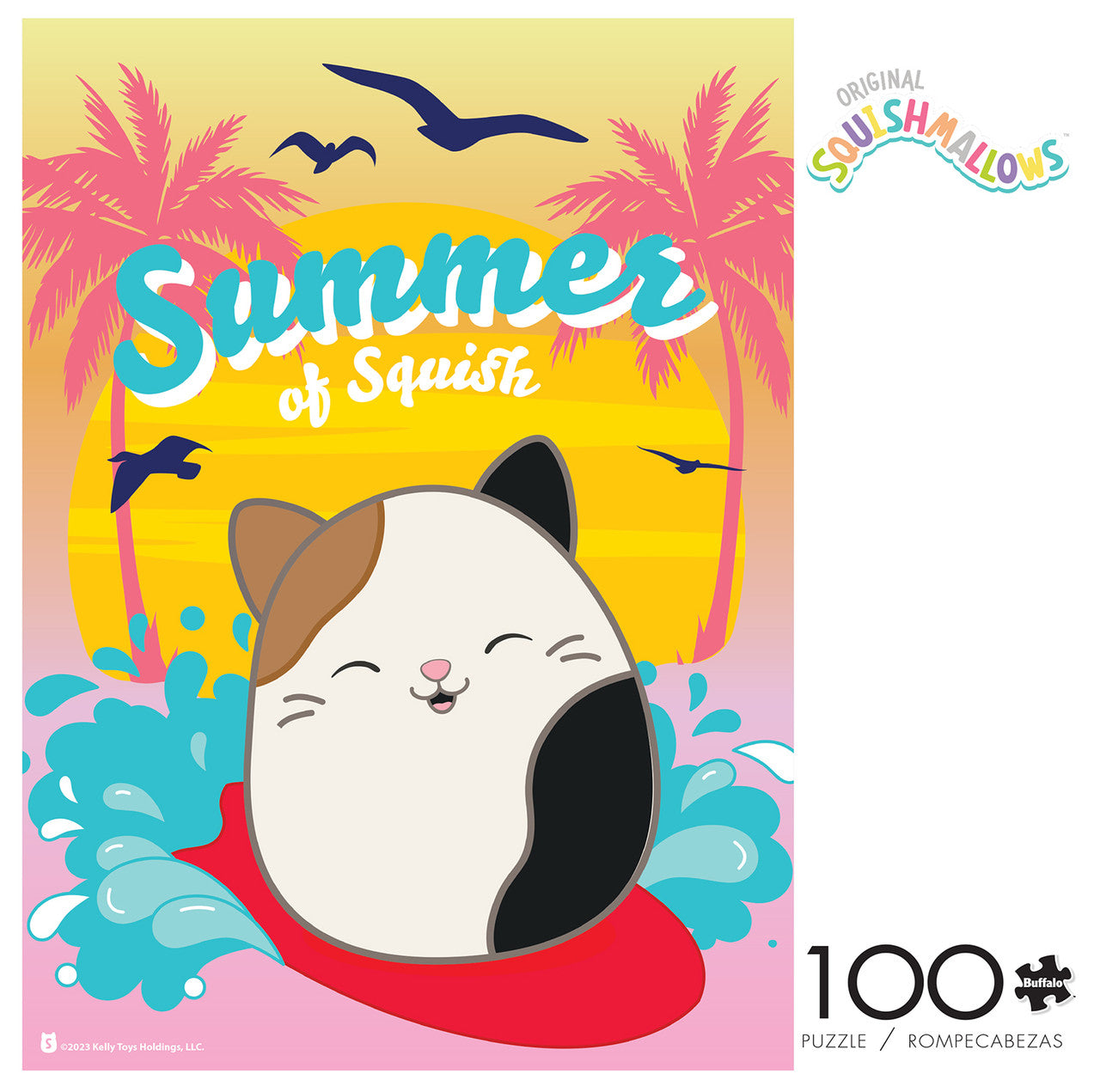 buffalo-games-squishmallow-summer-puzzle-100-teile-cam-cat image 2