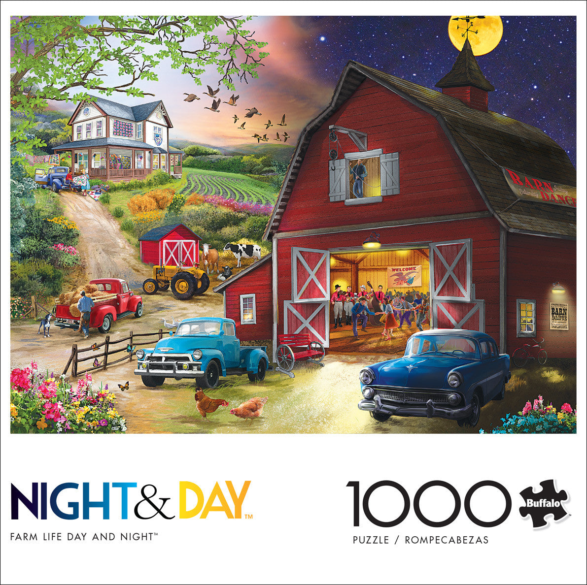 buffalo-games-farm-life-day-night-puzzle-1000-teile-bauernhof image 2