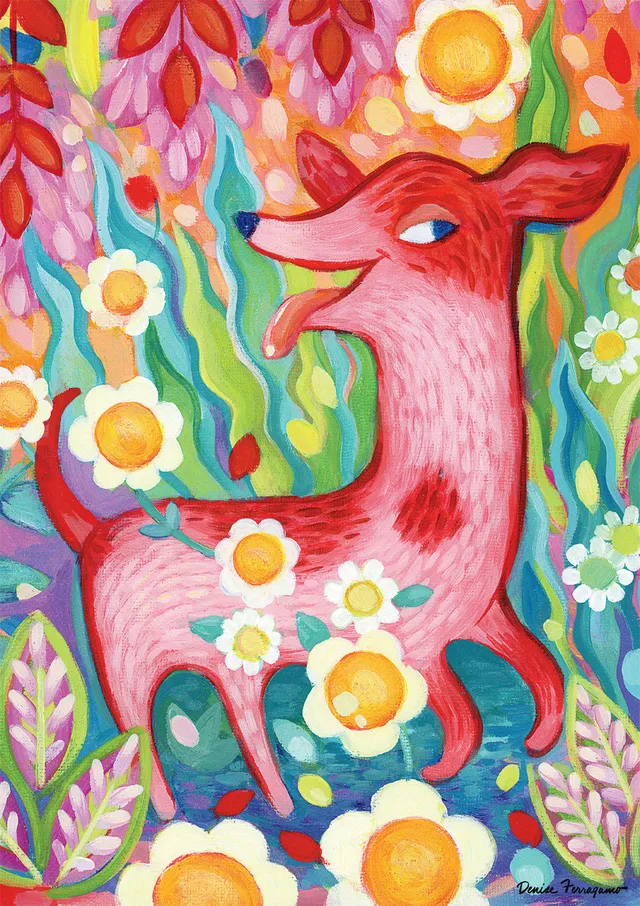 buffalo-games-vivid-little-red-dog-300-puzzle-hund-gro-e-teile image 1