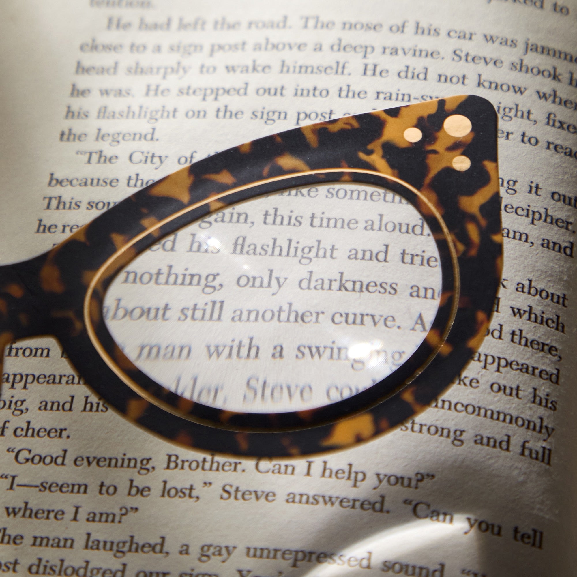 galison-cat-eye-lesezeichen-mit-lupe-vintage-brille image 3