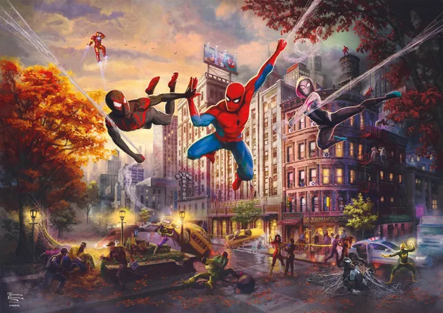 buffalo-games-spider-man-500-teile-puzzle-kinkade-marvel image 1