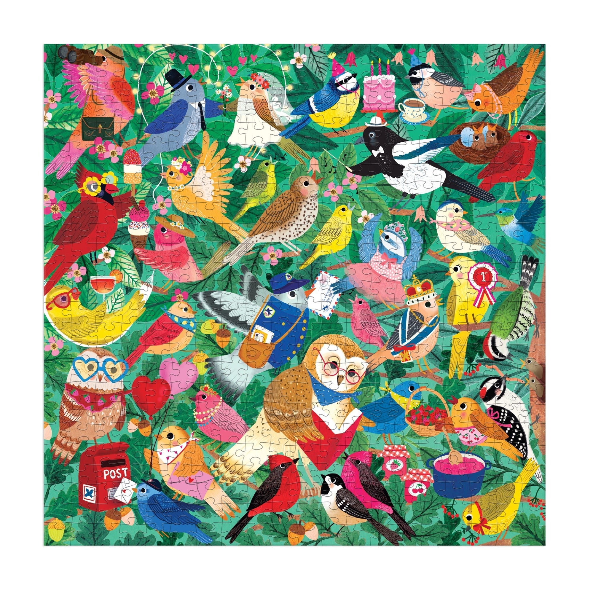 galison-birding-around-puzzle-500-teile-v-gel-51x51 image 3