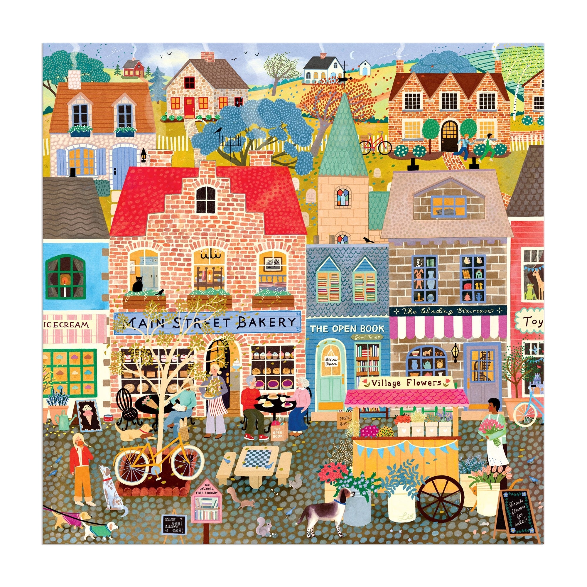 galison-main-street-morning-300-teile-puzzle-stadt image 5
