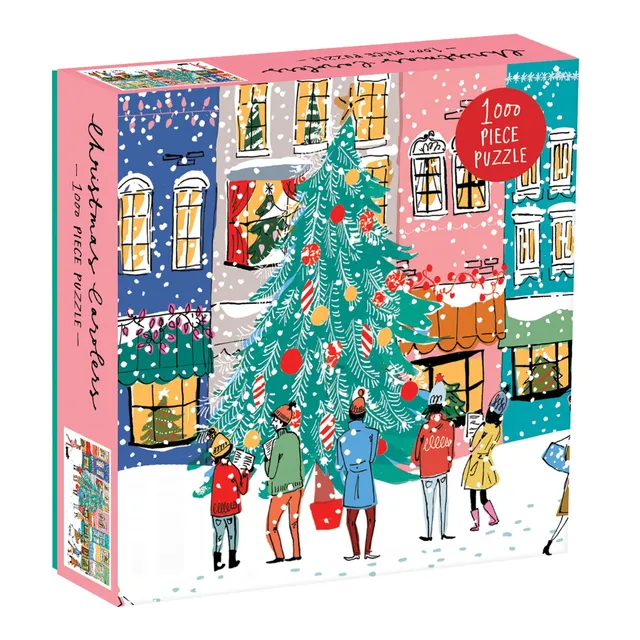 galison-christmas-carolers-puzzle-1000-teile-weihnachten image 1