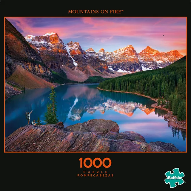buffalo-games-mountains-on-fire-puzzle-1000-teile-banff image 1