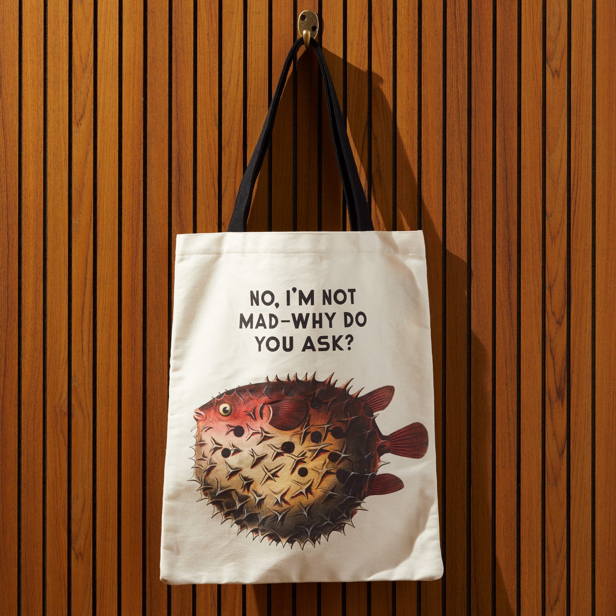 galison-judgy-fish-canvas-tote-stofftasche-fische image 4