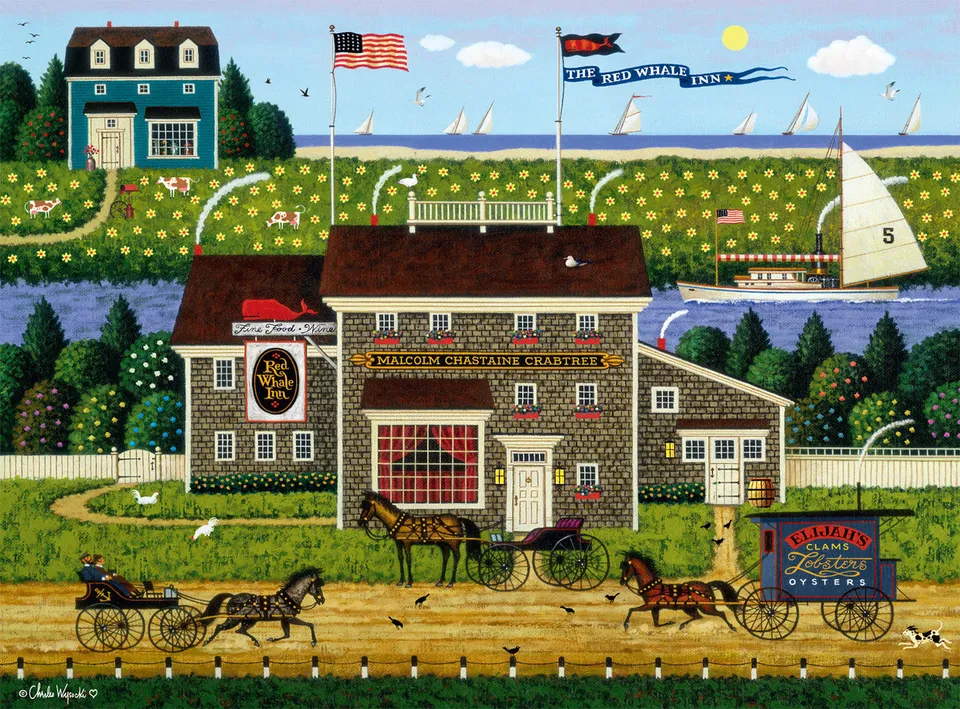 buffalo-games-red-whale-inn-1000-teile-puzzle-mit-poster image 1