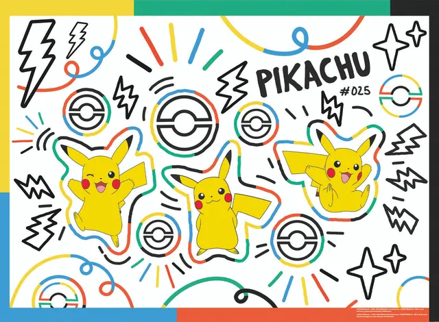buffalo-games-pokemon-doodle-pikachu-100-teile-puzzle-kinder image 1