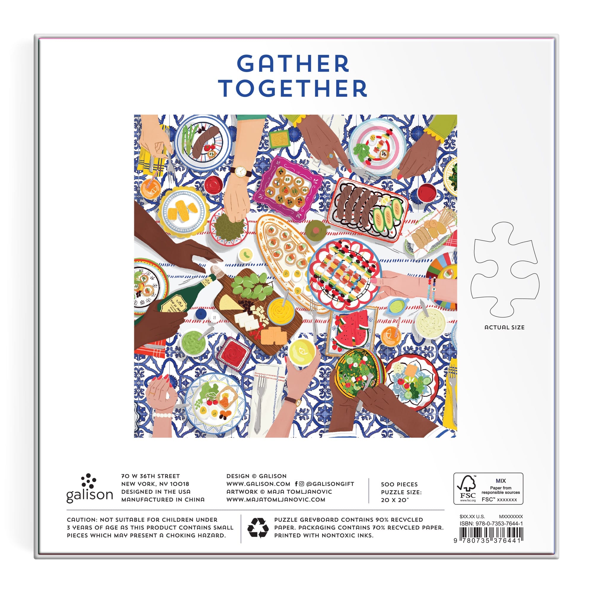 galison-gather-together-500-teile-puzzle-quadratisch-herbst image 5