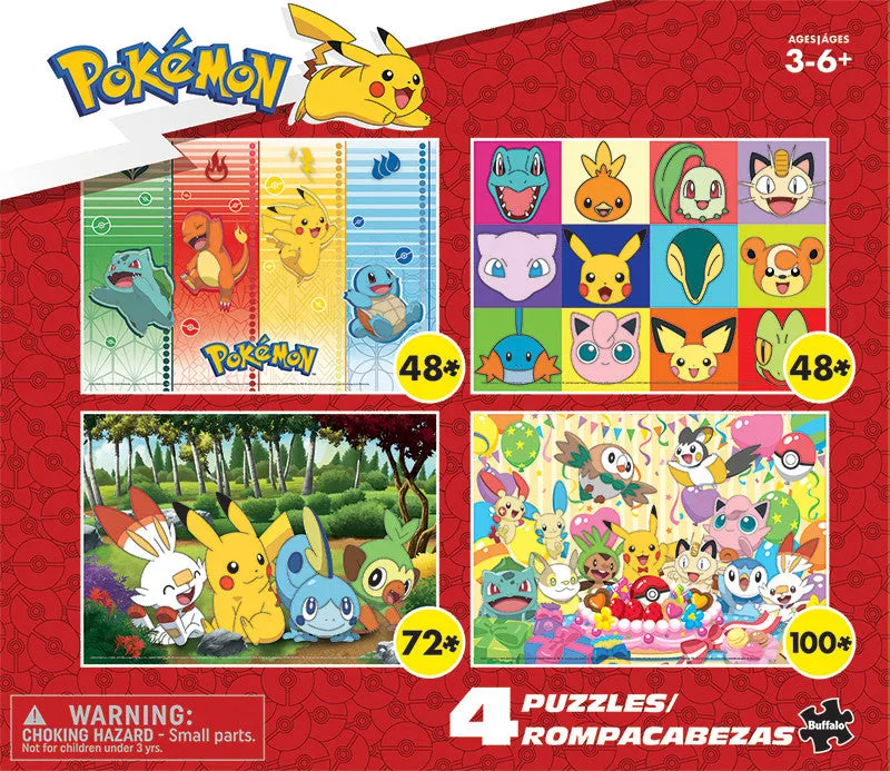 buffalo-games-pok-mon-4-in-1-kinderpuzzle-48-100-teile-set image 1