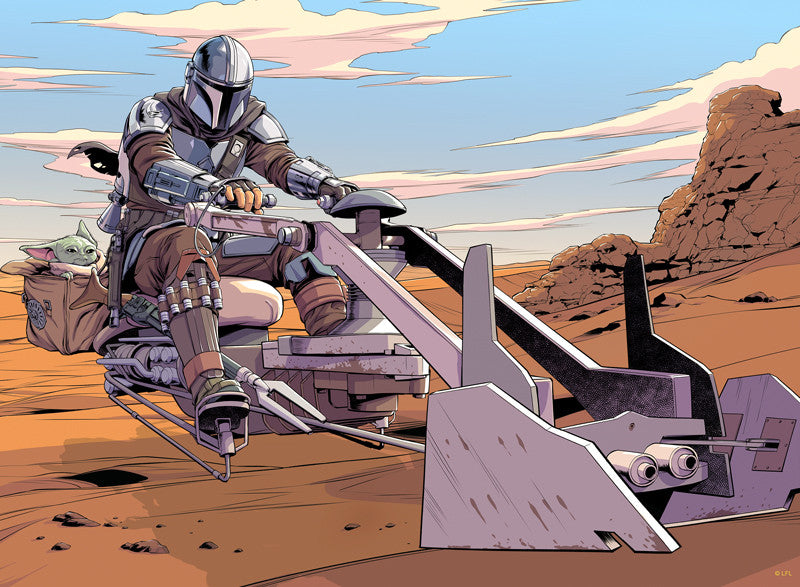 buffalo-games-mandalorian-speed-biker-strike-puzzle-100-teile-kinder image 2