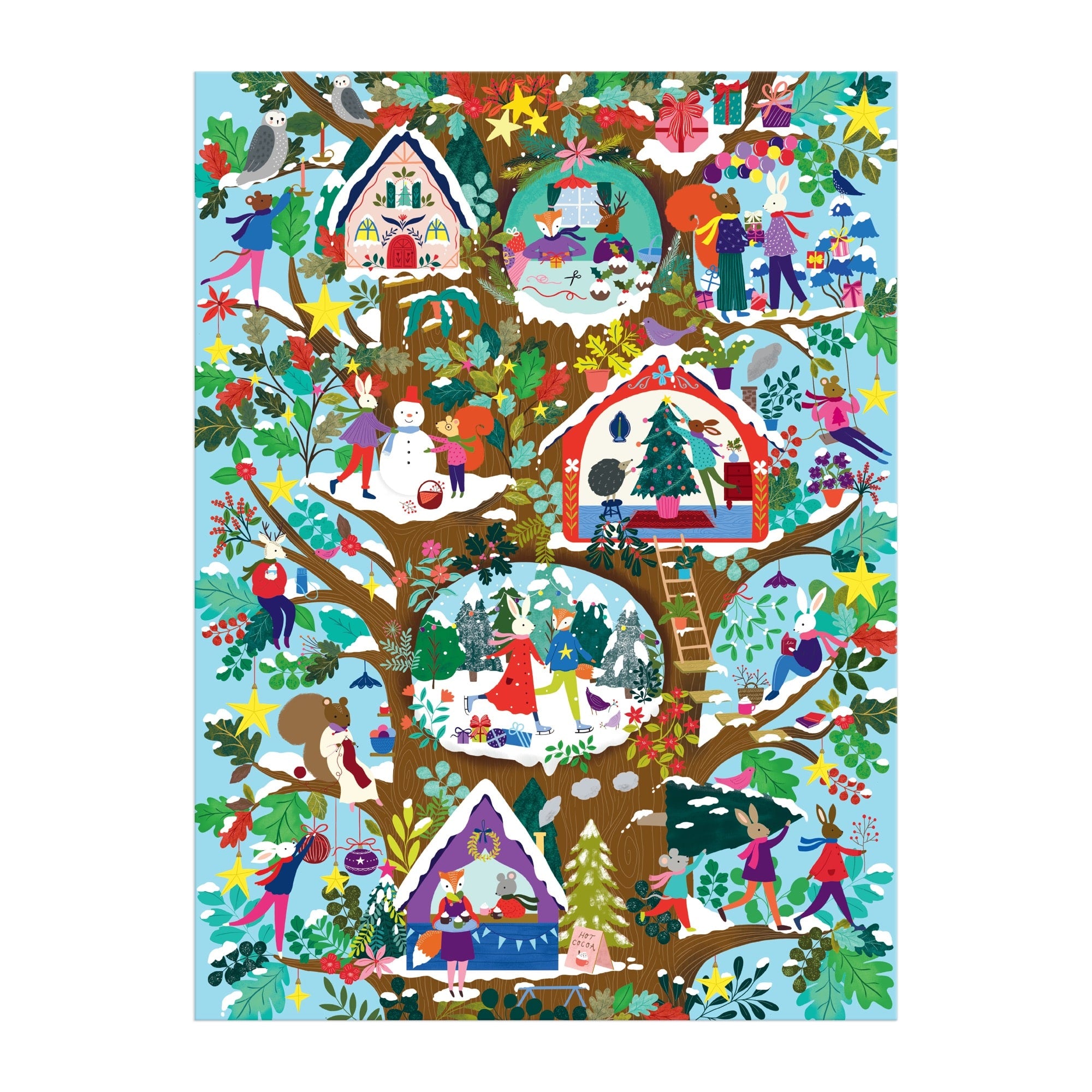 galison-jigsaw-puzzles-deck-the-hollows-1000-teile-weihnachten image 5
