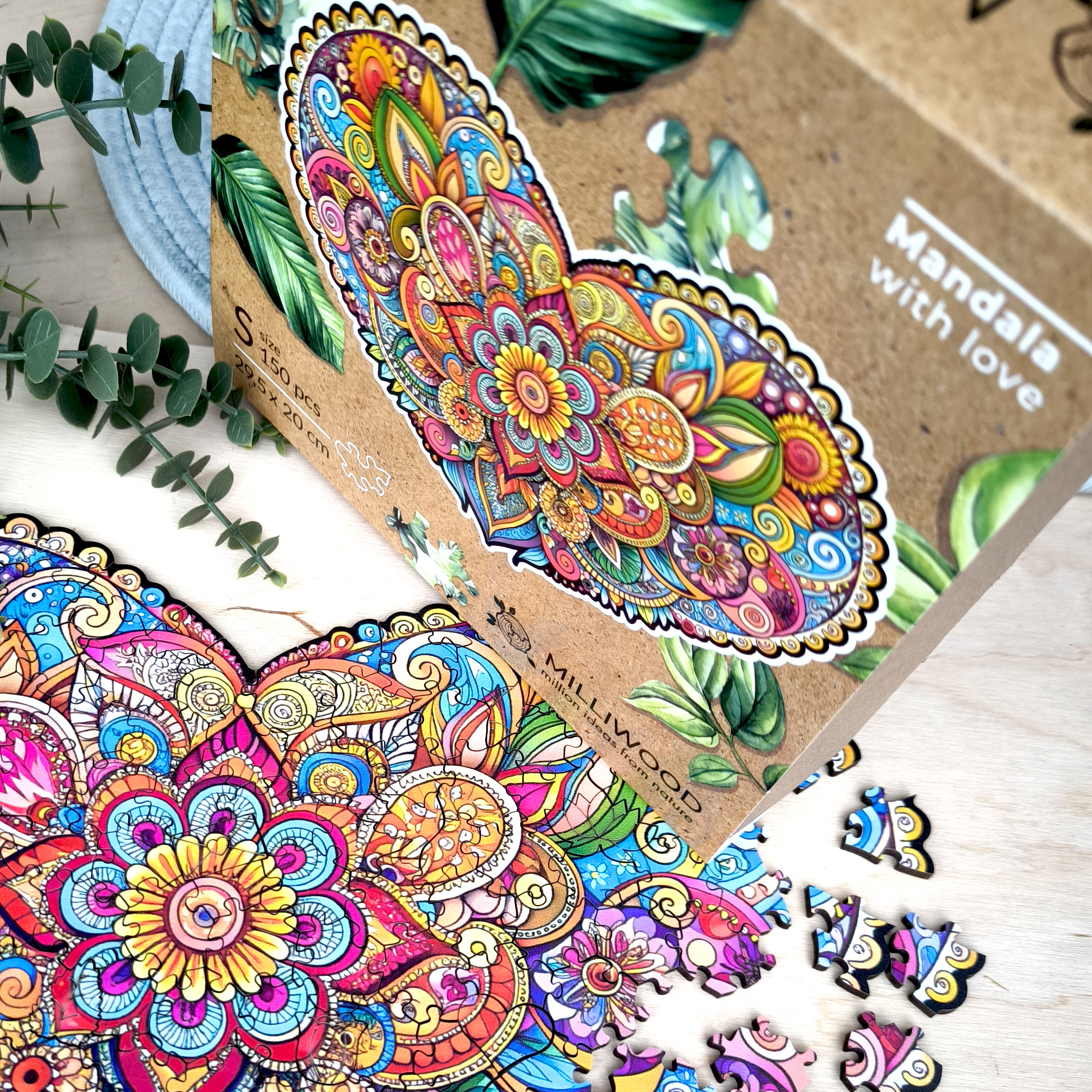 milliwood-peace-harmony-holzpuzzle-liebes-mandala-150-teile-herz image 8