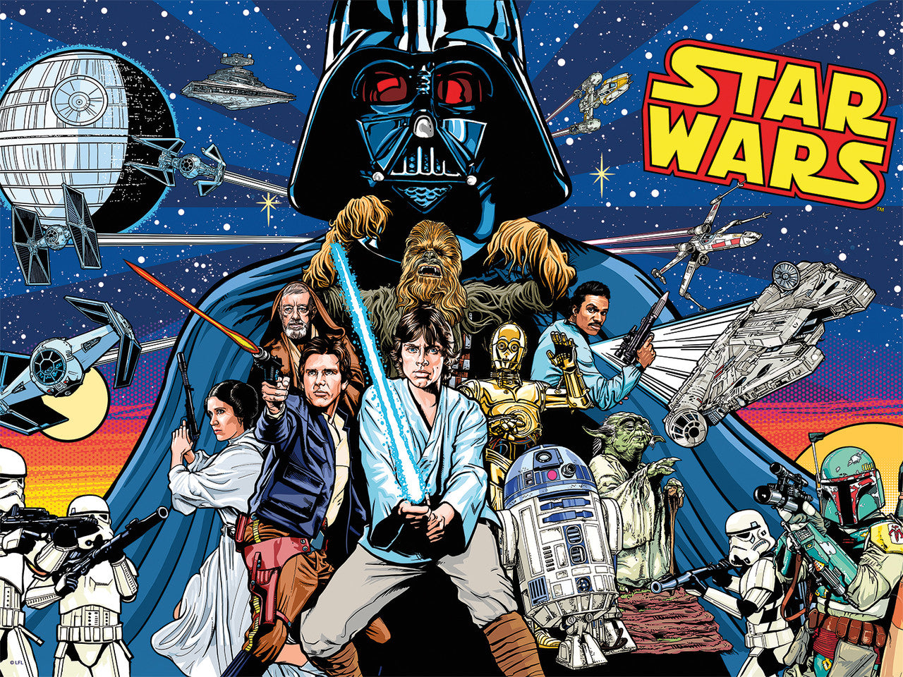 buffalo-games-star-wars-comic-pinball-400-teile-familienpuzzle image 2