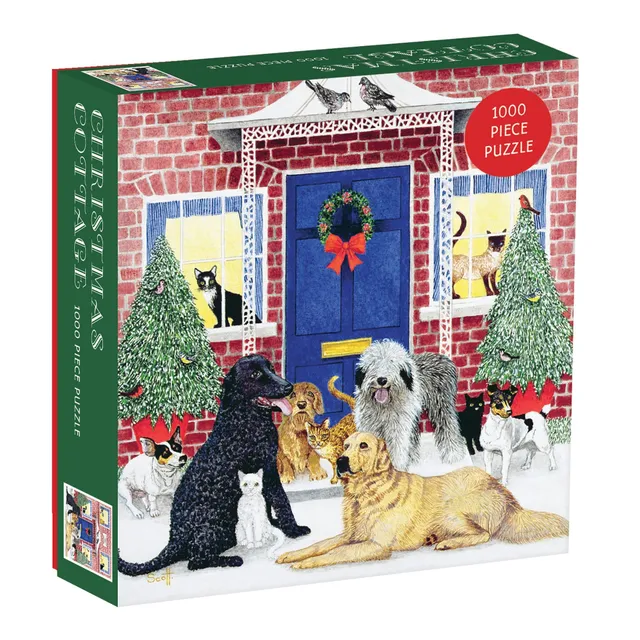 galison-christmas-cottage-1000-teile-weihnachtspuzzle image 1