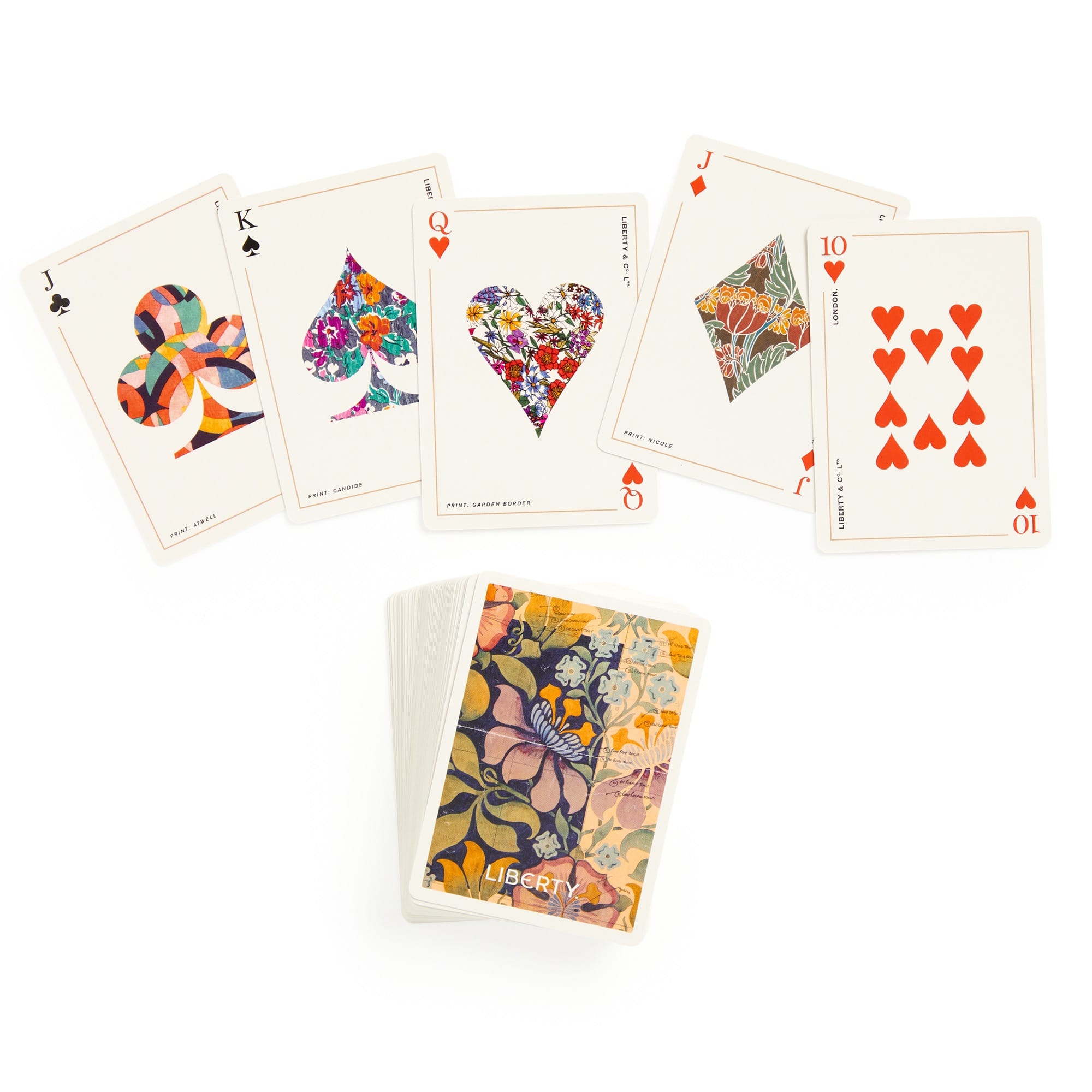 galison-liberty-archive-spielkarten-deck-blumen image 5