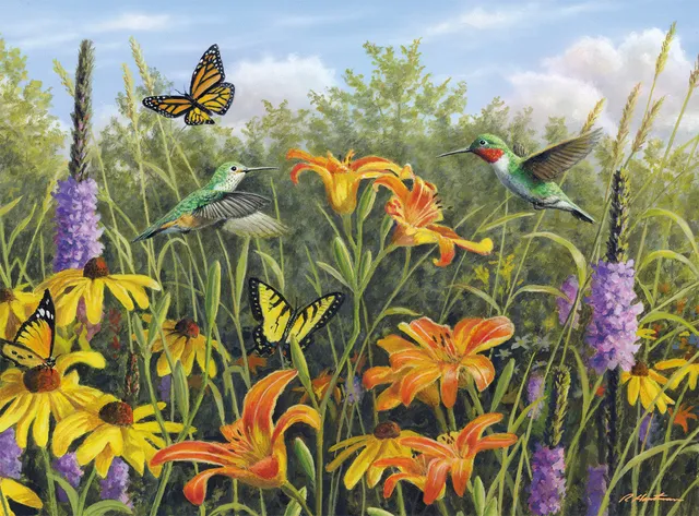 buffalo-games-hautman-in-the-meadow-puzzle-1000-teile-kolibri image 1