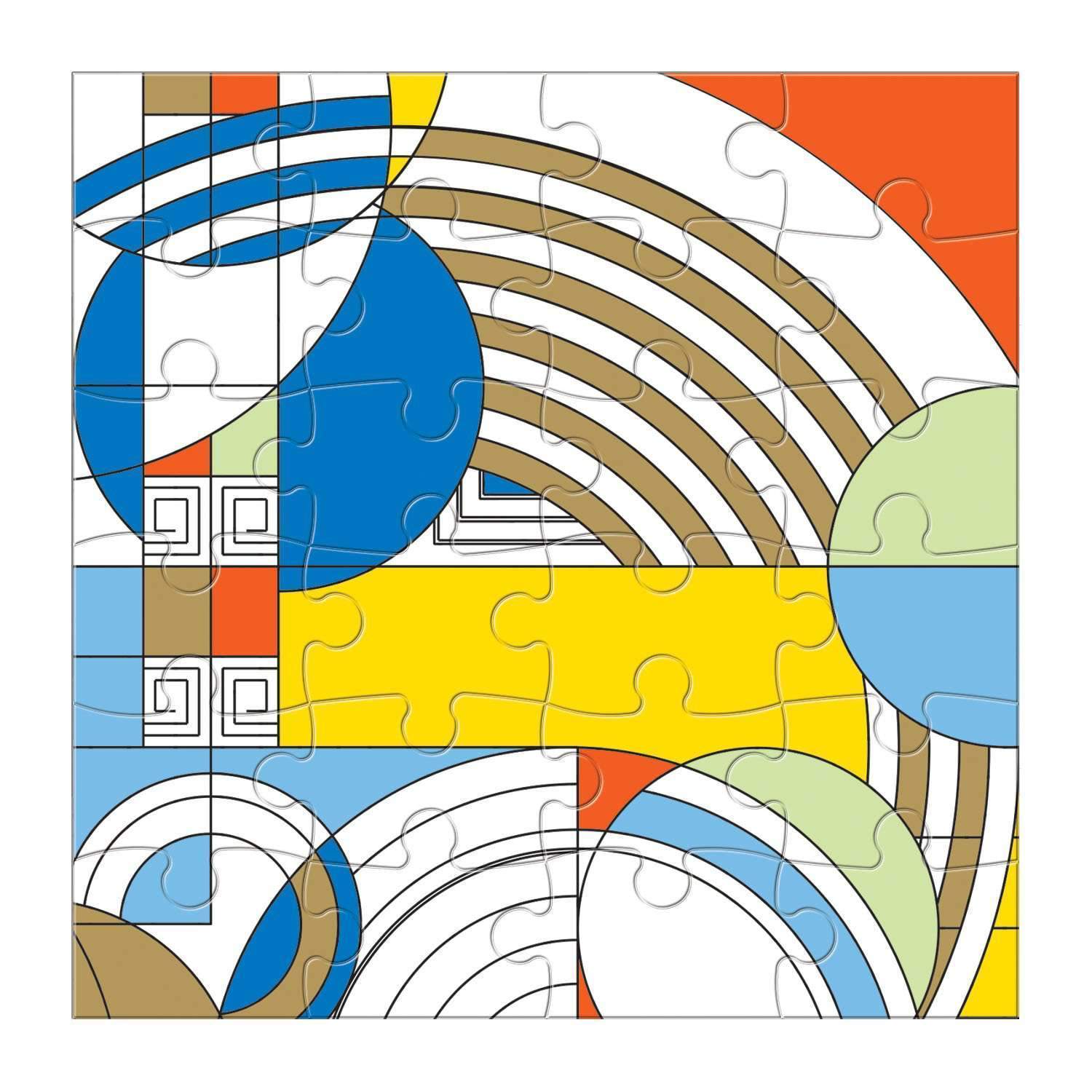 galison-frank-lloyd-wright-holz-puzzle-set-6x25-teile image 6