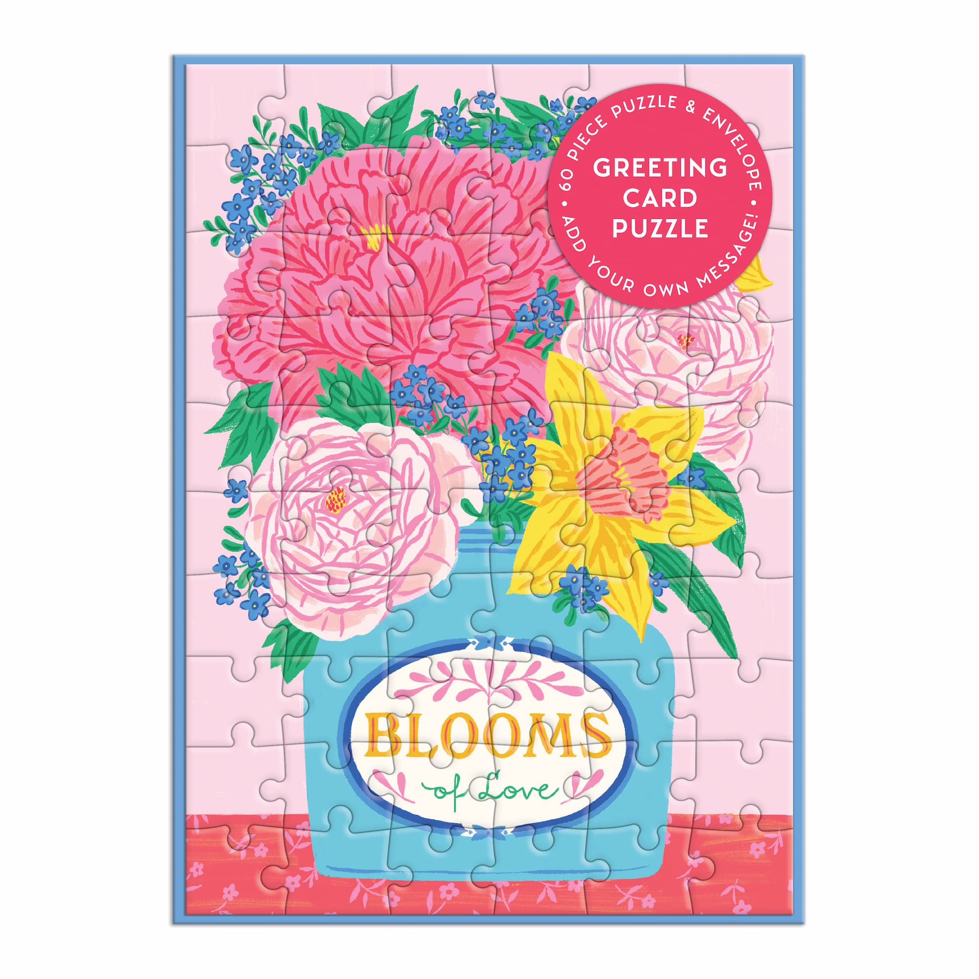 galison-blooms-of-love-grusskarten-puzzle-60-teile-blumen image 1