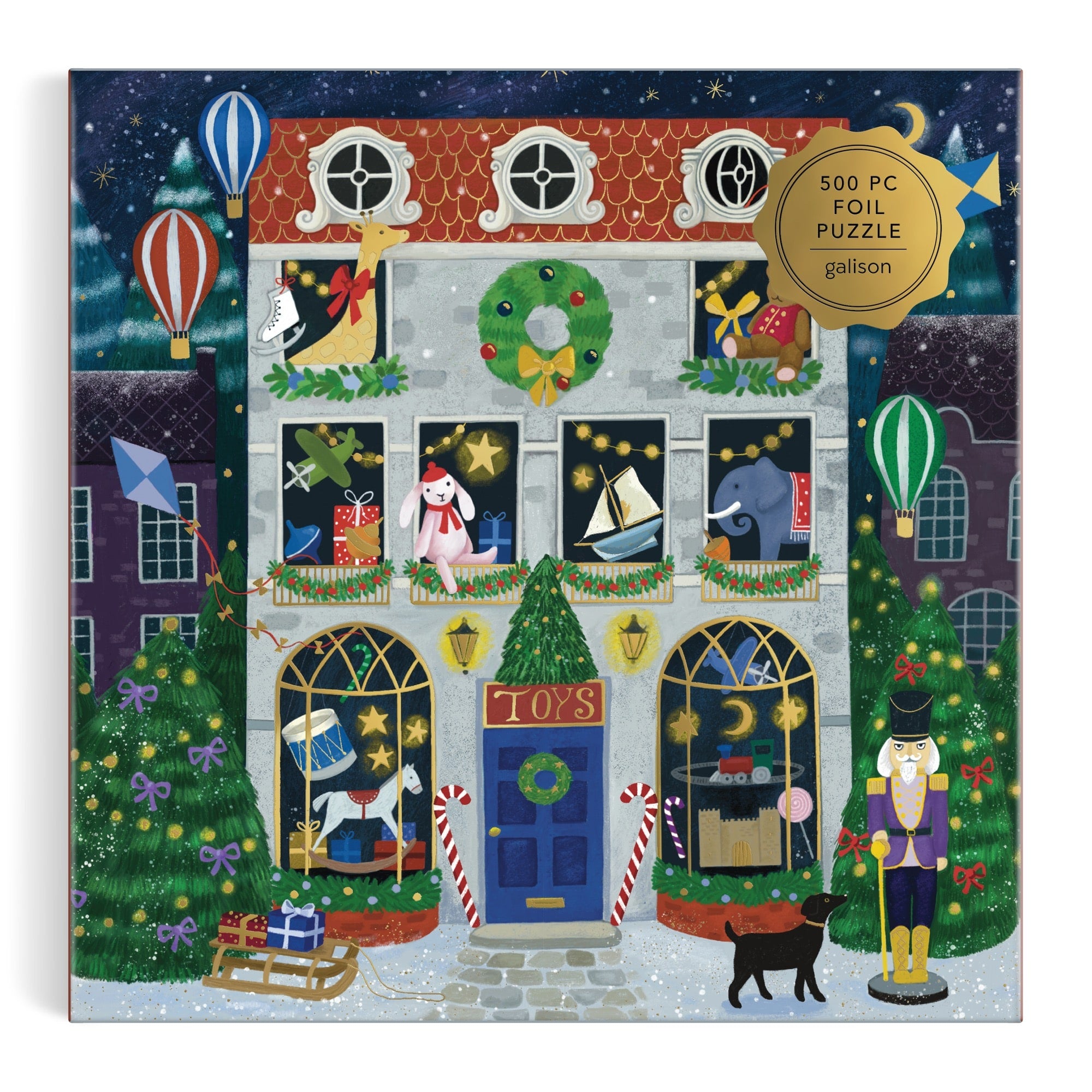galison-twilight-toy-shop-puzzle-500-teile-goldfolie image 2
