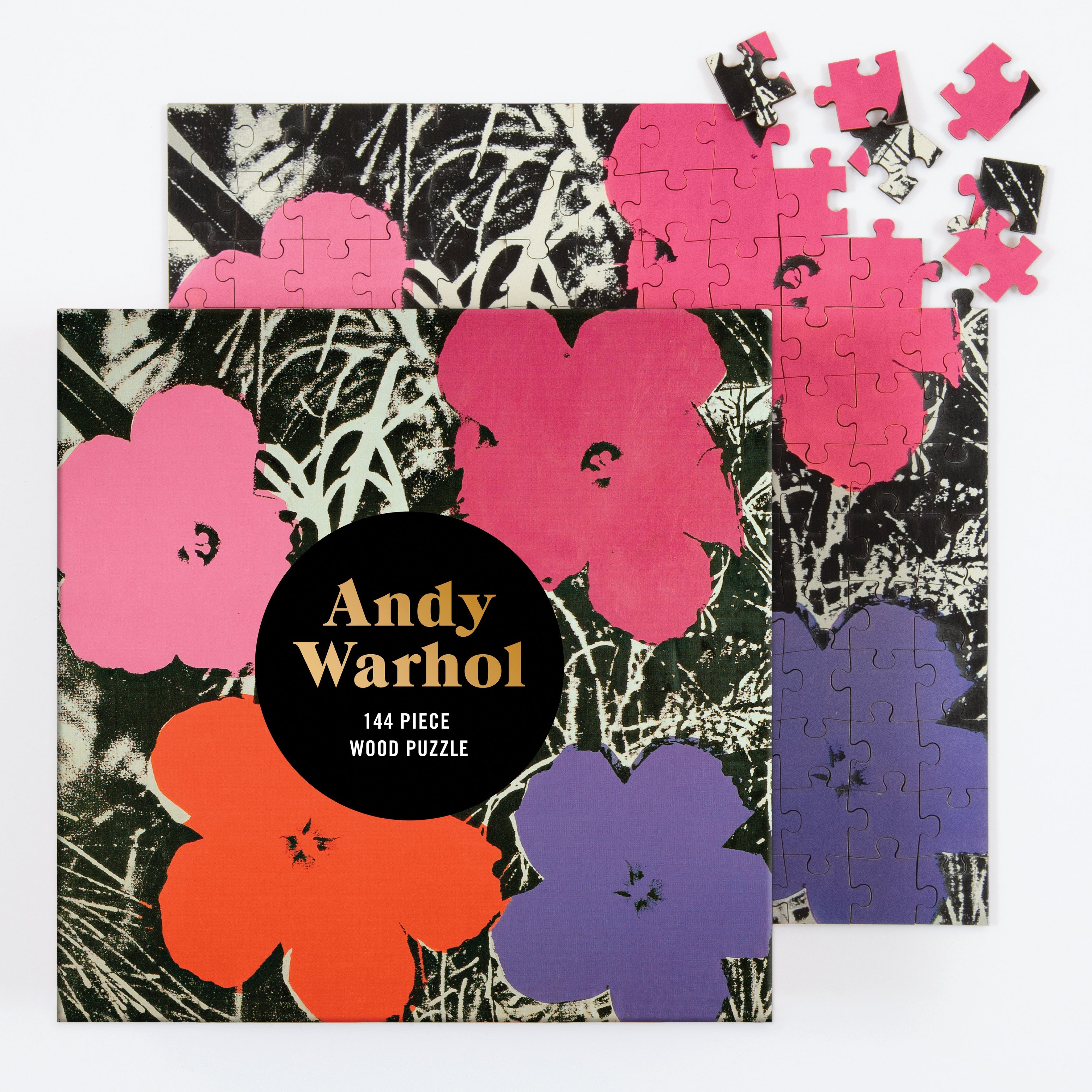galison-jigsaw-puzzles-andy-warhol-flowers-holzpuzzle-144-teile image 4