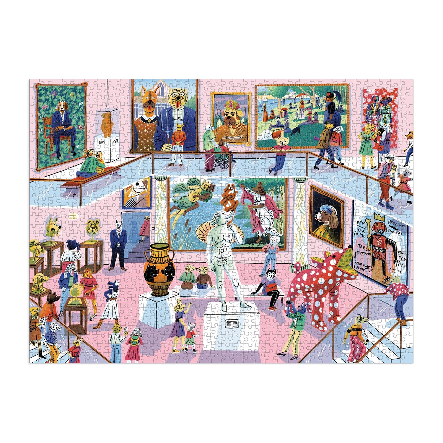 galison-dog-gallery-puzzle-1000-teile-hundegalerie image 2