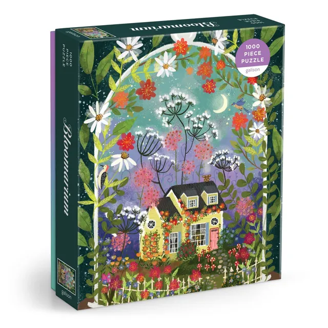 galison-jigsaw-bloomarium-1000-teile-puzzle-blumen-cottage image 1