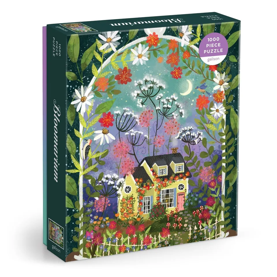 galison-jigsaw-bloomarium-1000-teile-puzzle-blumen-cottage image 1