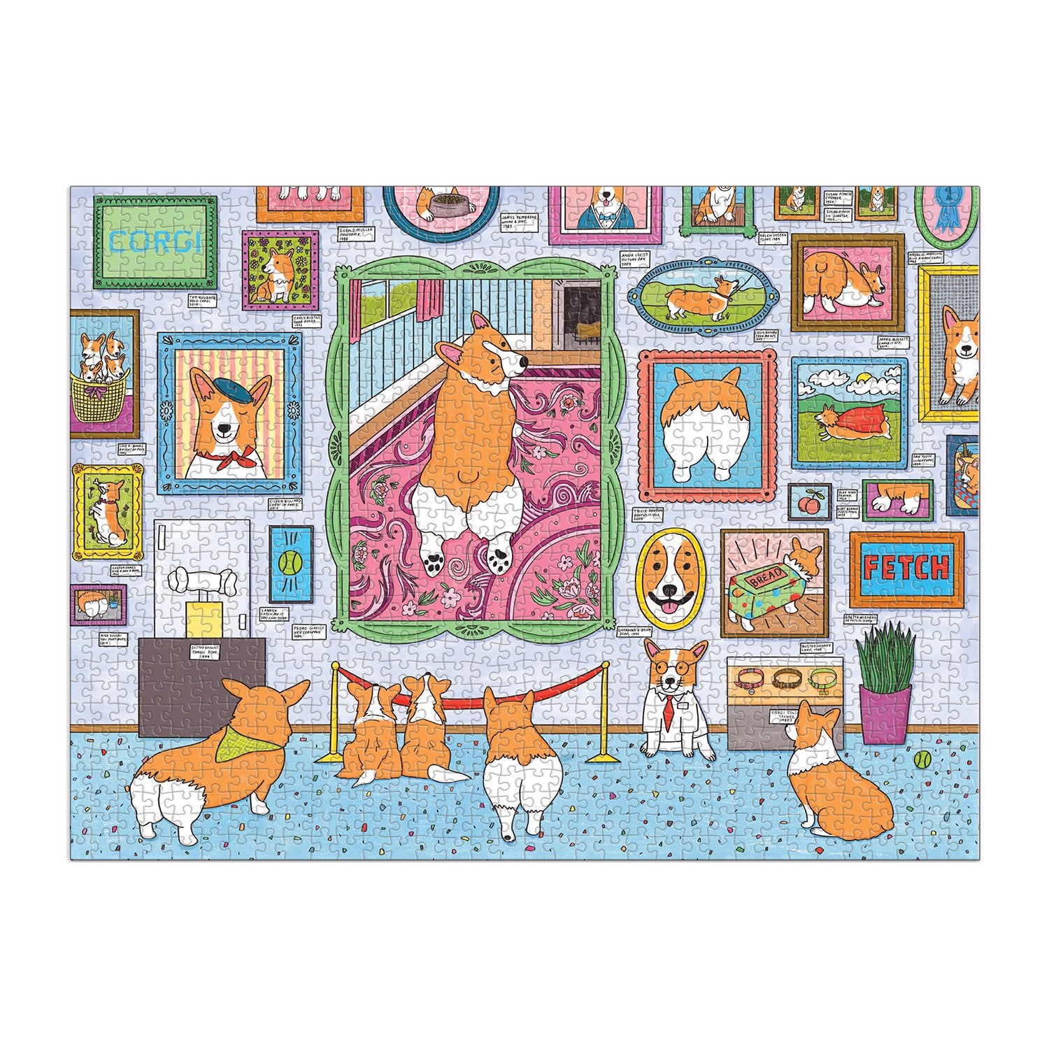 galison-museum-of-the-corgi-1000-teile-puzzle-hund image 3