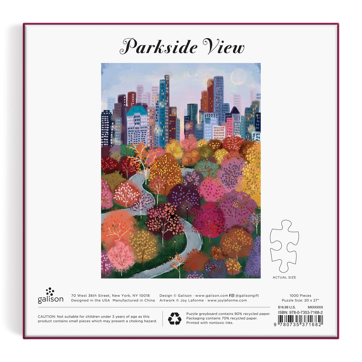 galison-parkside-view-1000-teile-jigsaw-puzzle-stadtpark image 3