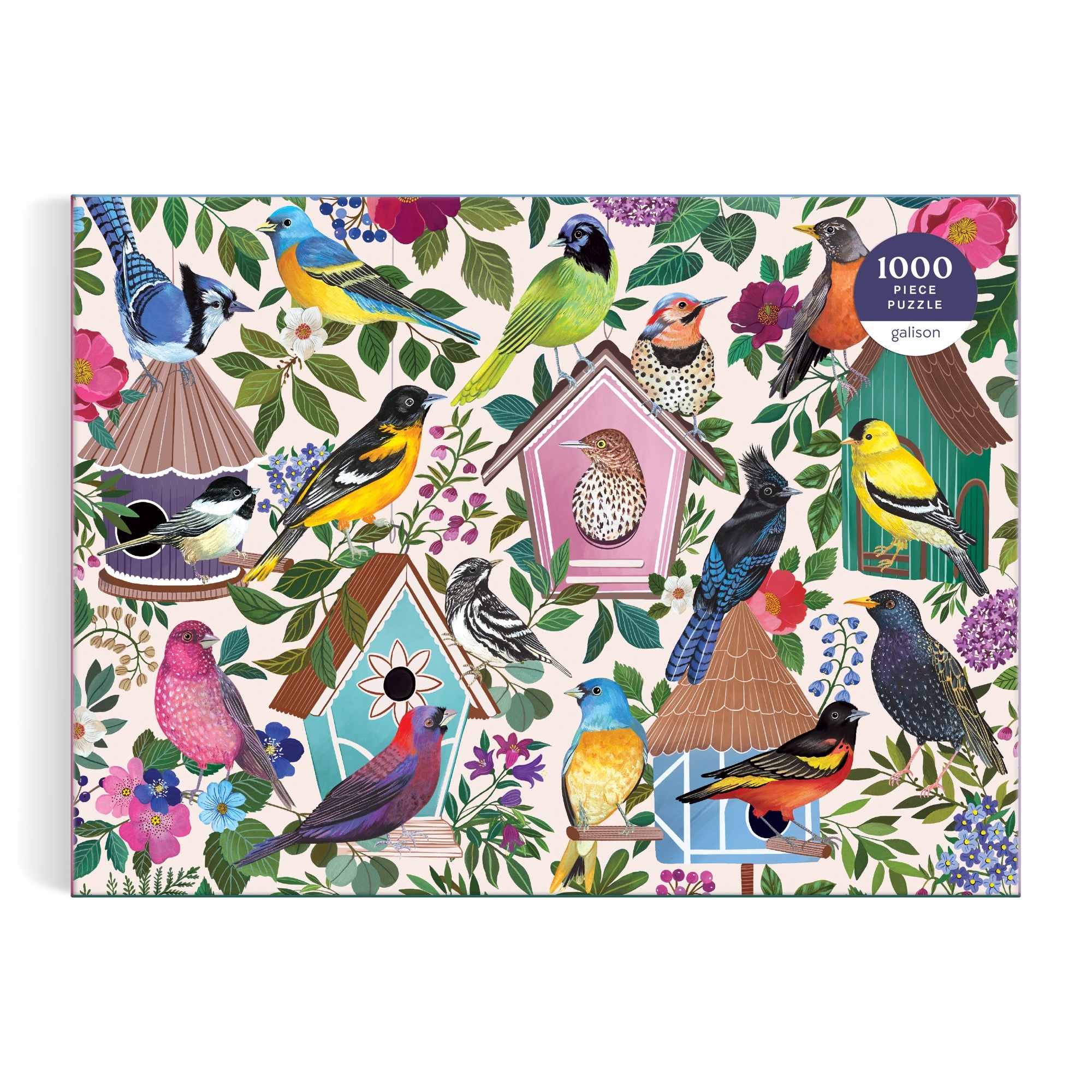 galison-birdhouse-lane-puzzle-1000-teile-vogelh-user image 2