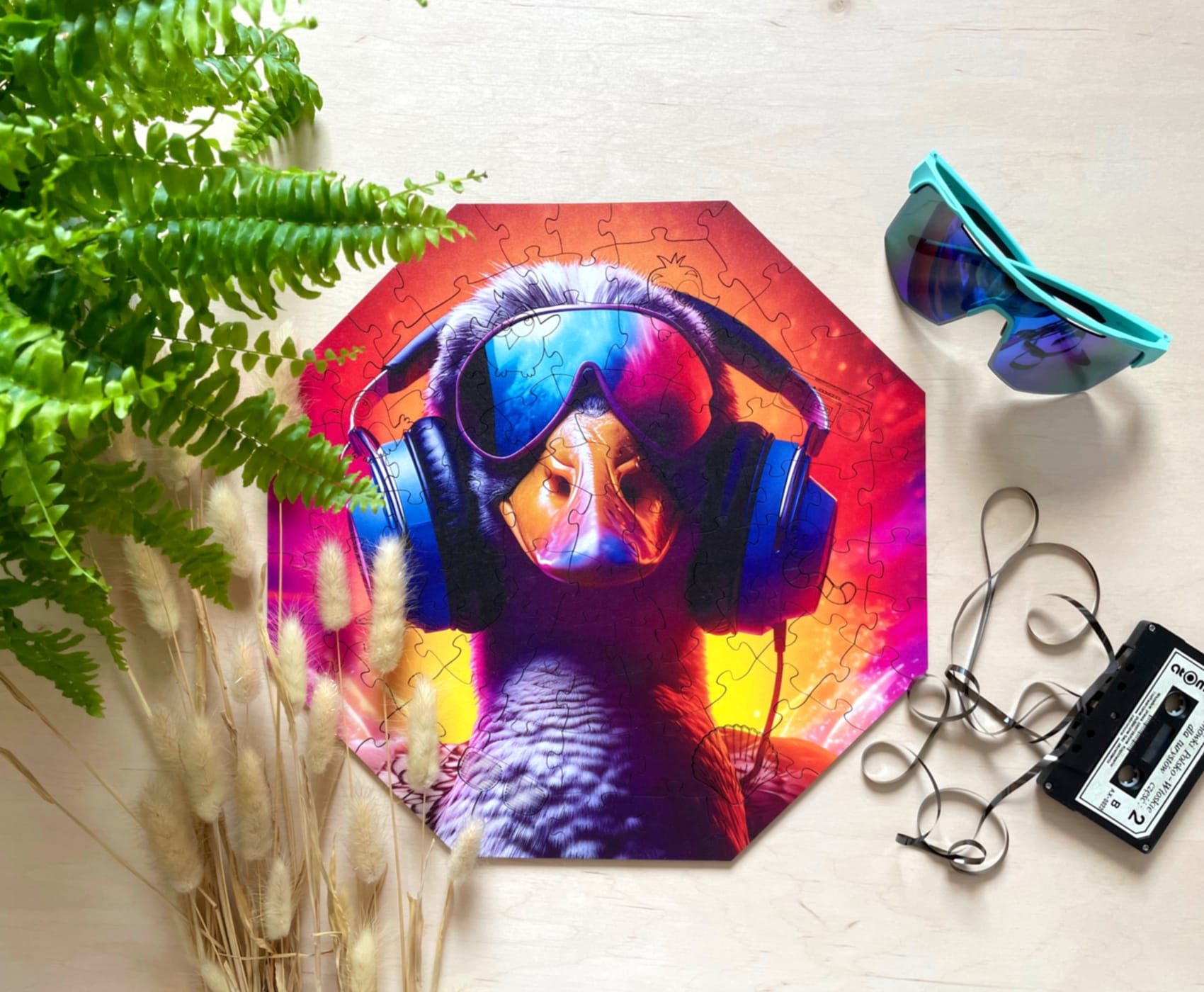 milliwood-funnymals-techno-goose-holzpuzzle-90-teile image 2