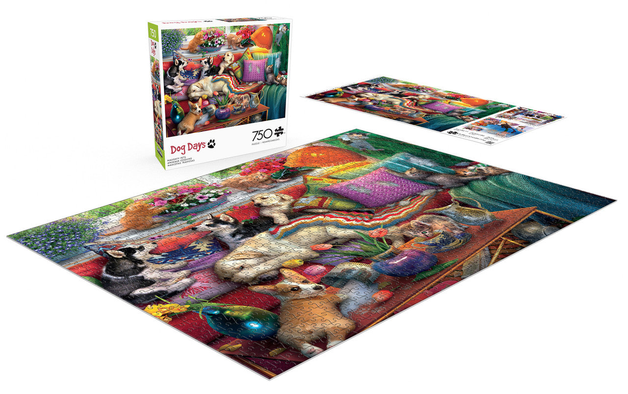 buffalo-games-dog-days-naughty-pets-750-teile-puzzle-hunde-katzen image 4