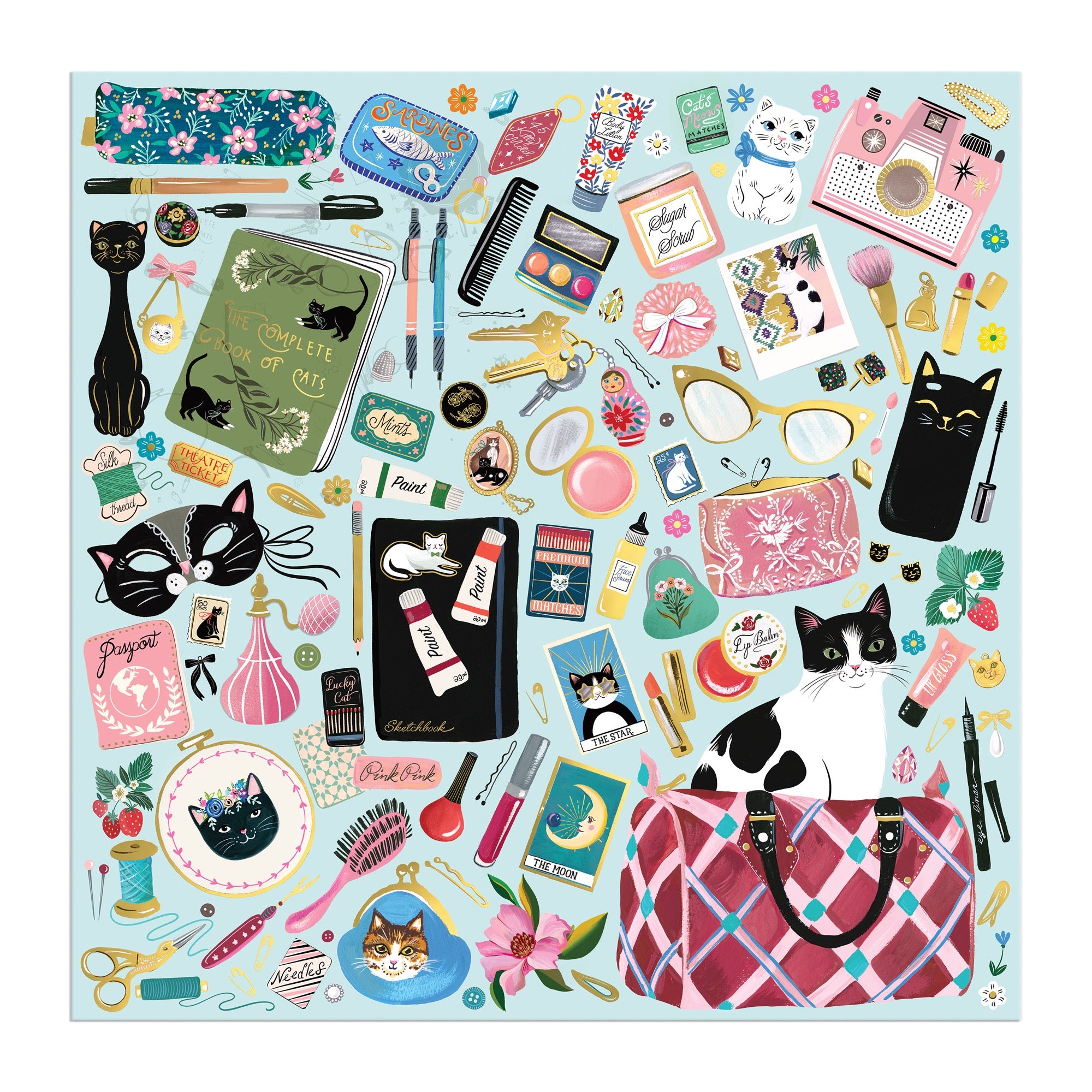 galison-purrfect-accessories-puzzle-500-teile-folie image 6