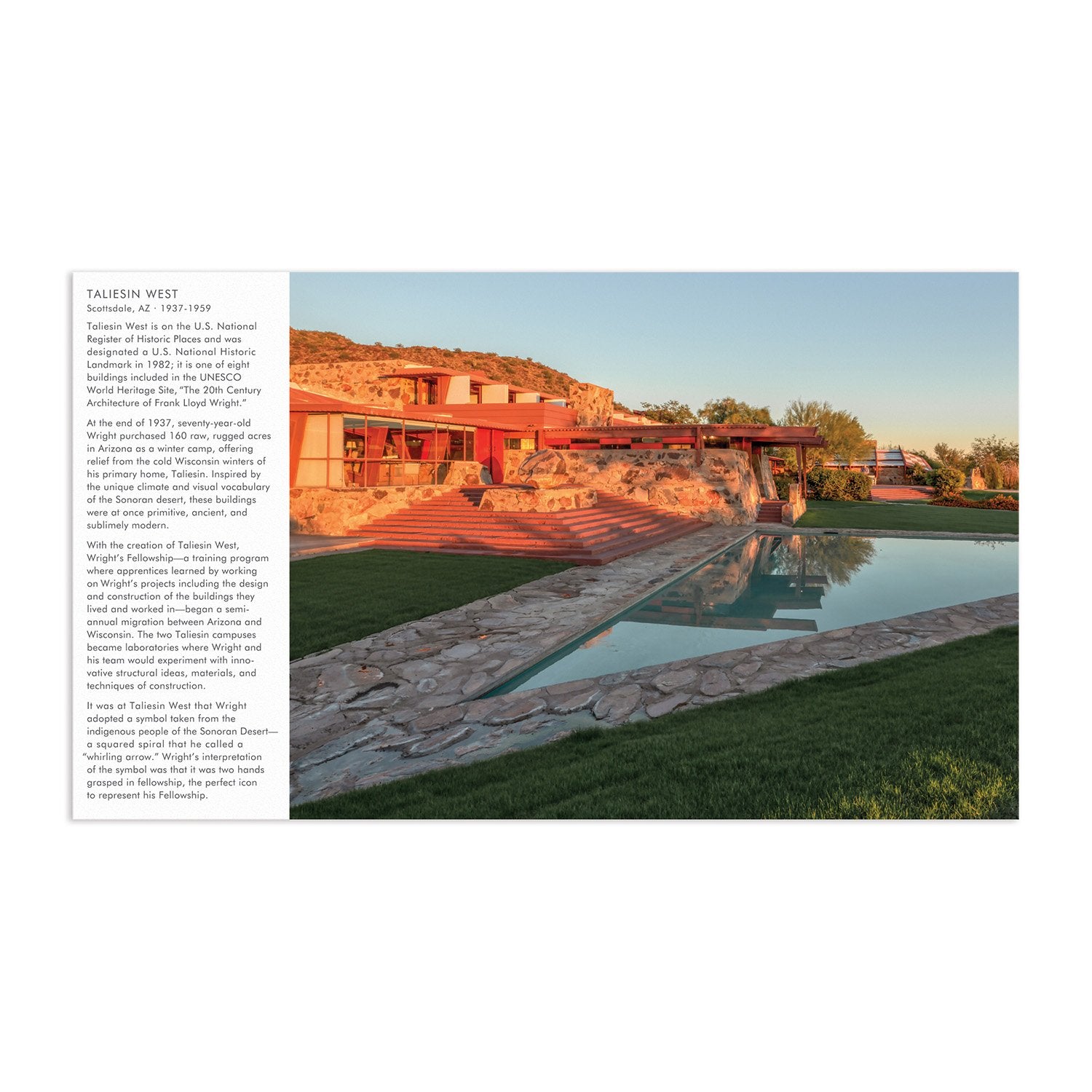 galison-frank-lloyd-wright-taliesin-puzzle-500-teile-doppelseitig image 6