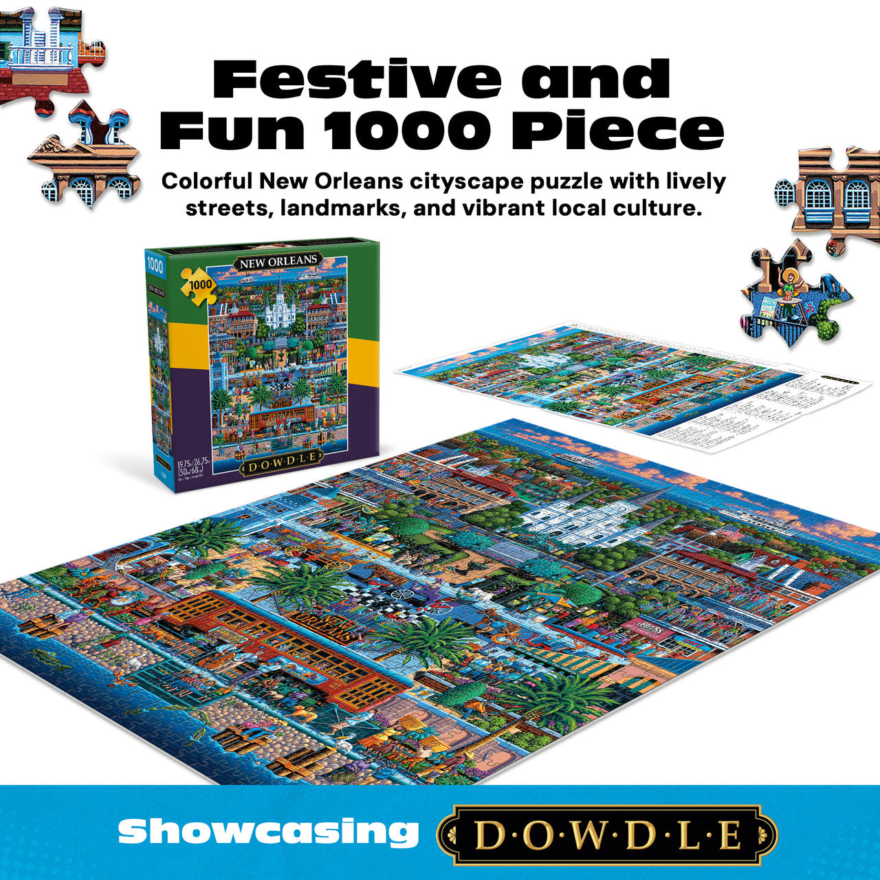 buffalo-games-dowdle-new-orleans-1000-teile-puzzle-stadt image 6