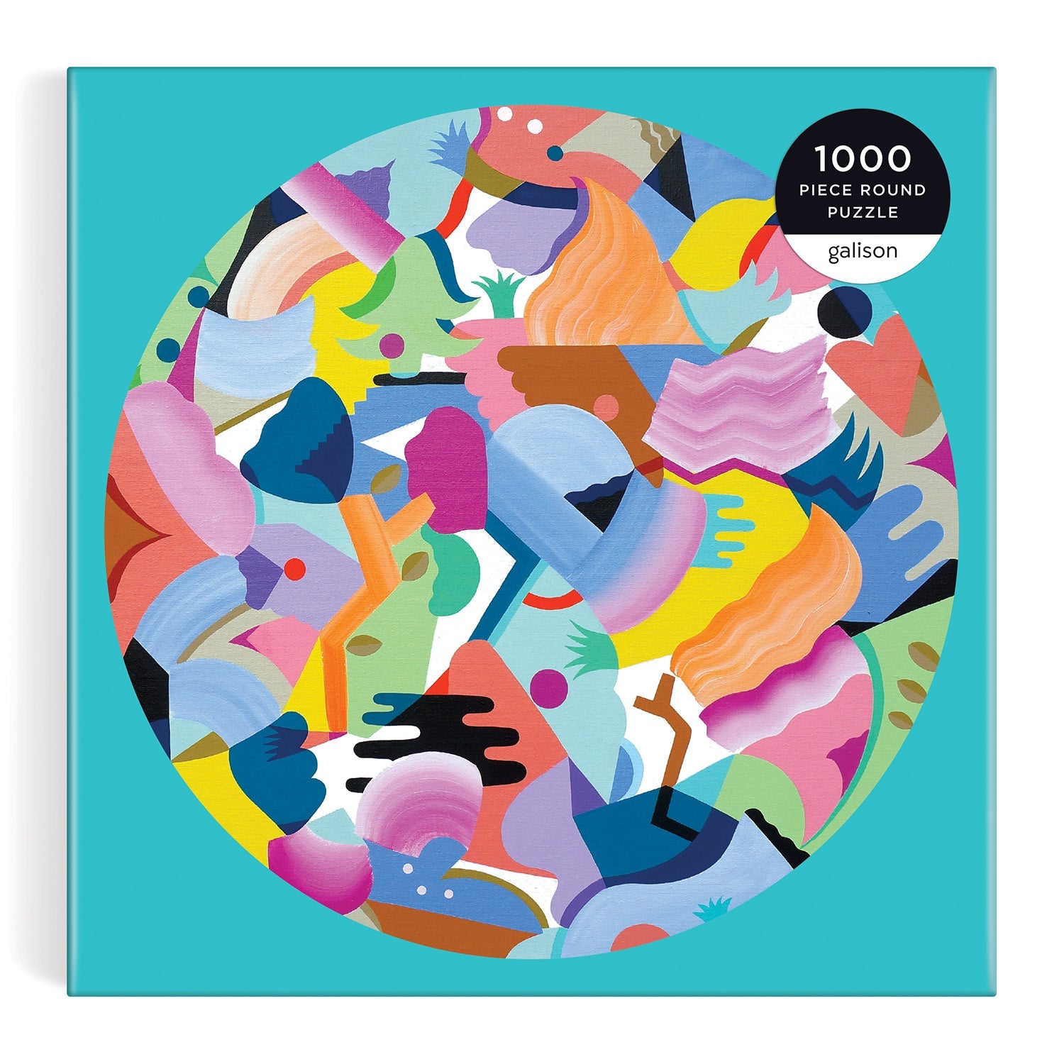 galison-mina-hamada-luna-de-flor-1000-teile-puzzle-rund-bunt image 5