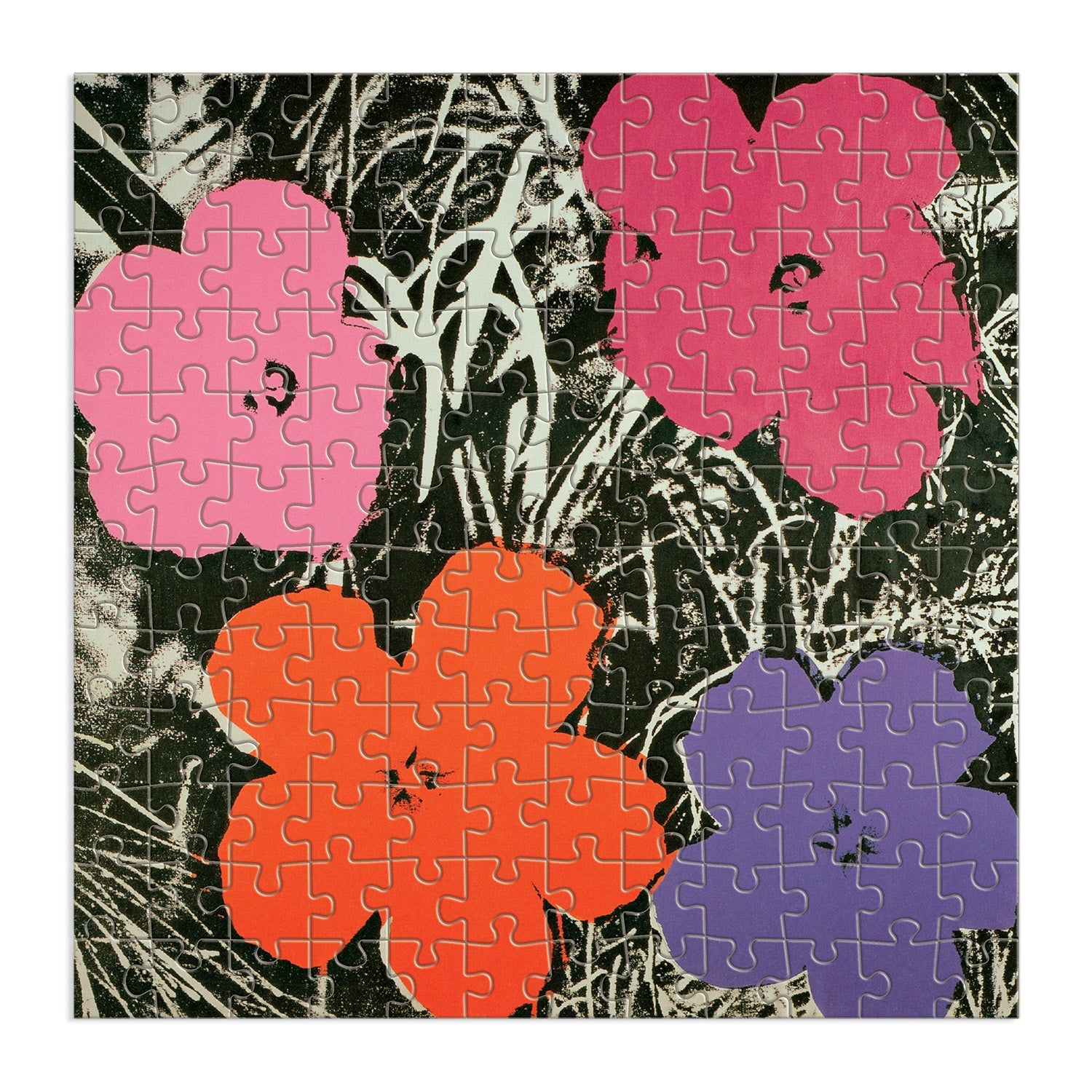 galison-jigsaw-puzzles-andy-warhol-flowers-holzpuzzle-144-teile image 2